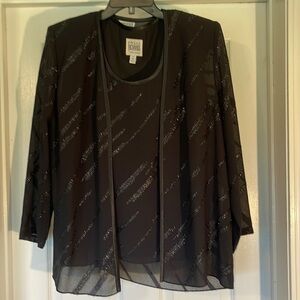 2 -Piece Cocktail Top and Jacket Size 14